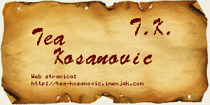 Tea Kosanović vizit kartica